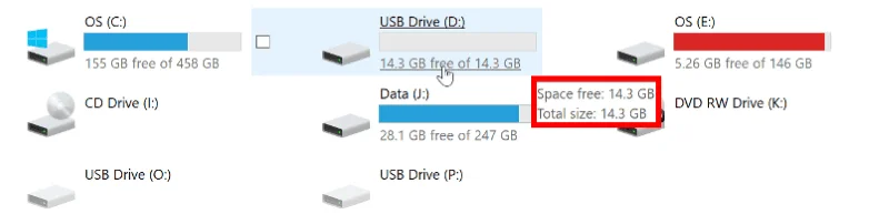 USB Drive Restored