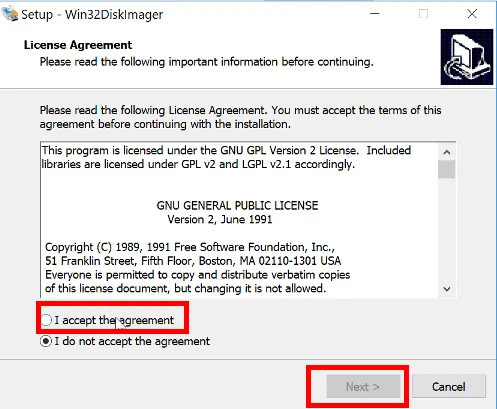 Install Win32DiskImager