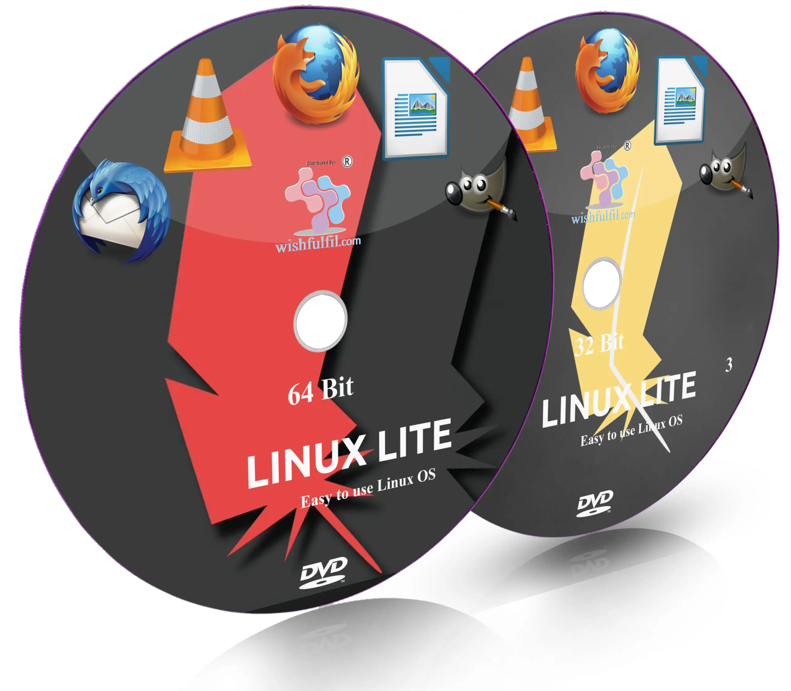 Linux Lite 8 Xfce 64 Bit and Linux Lite 3.8 Xfce 32 Bit Live Bootable DVD