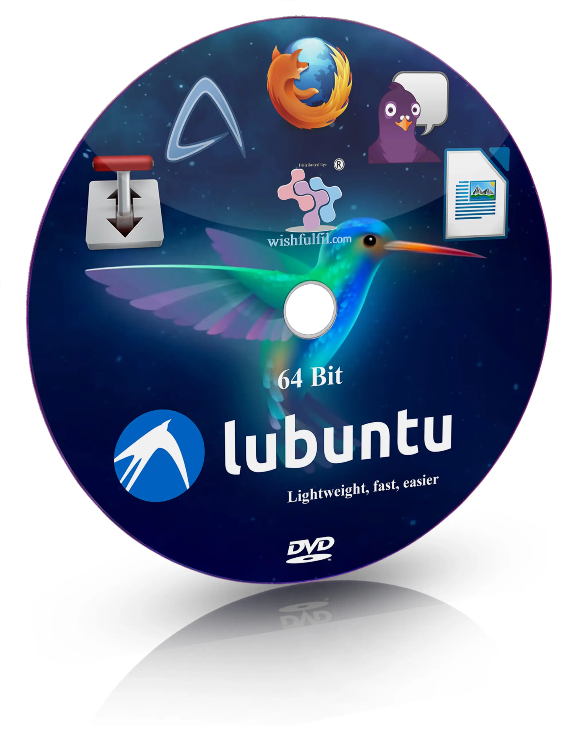 Lubuntu 26.04 LXQt 64 Bit Live Bootable Installation DVD