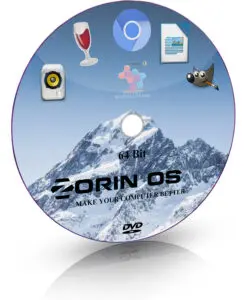 Zorin OS 17 Core GNOME 64 Bit Live Bootable Installation DVD