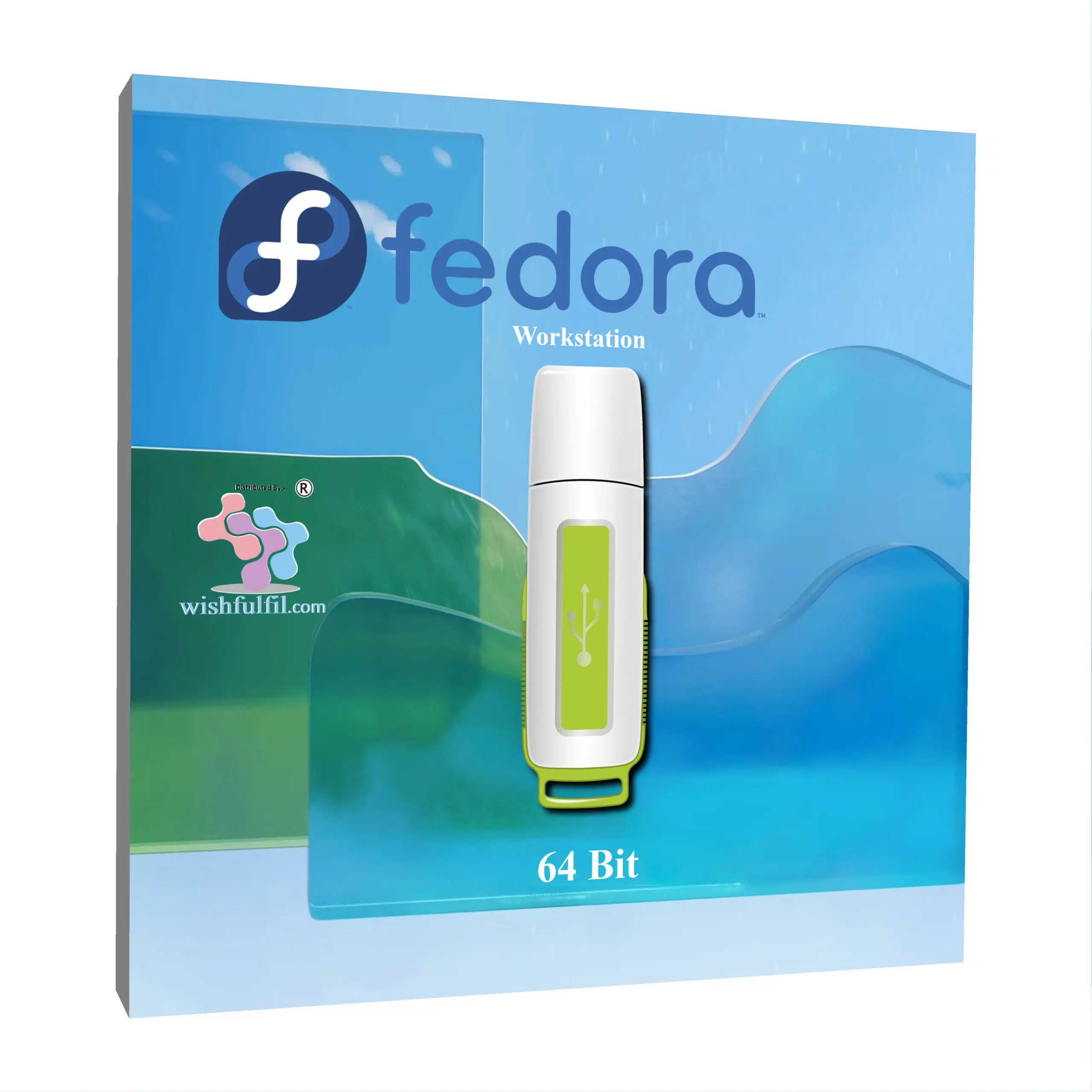 Fedora 41 GNOME 64 Bit Live Bootable 32GB Pen Drive