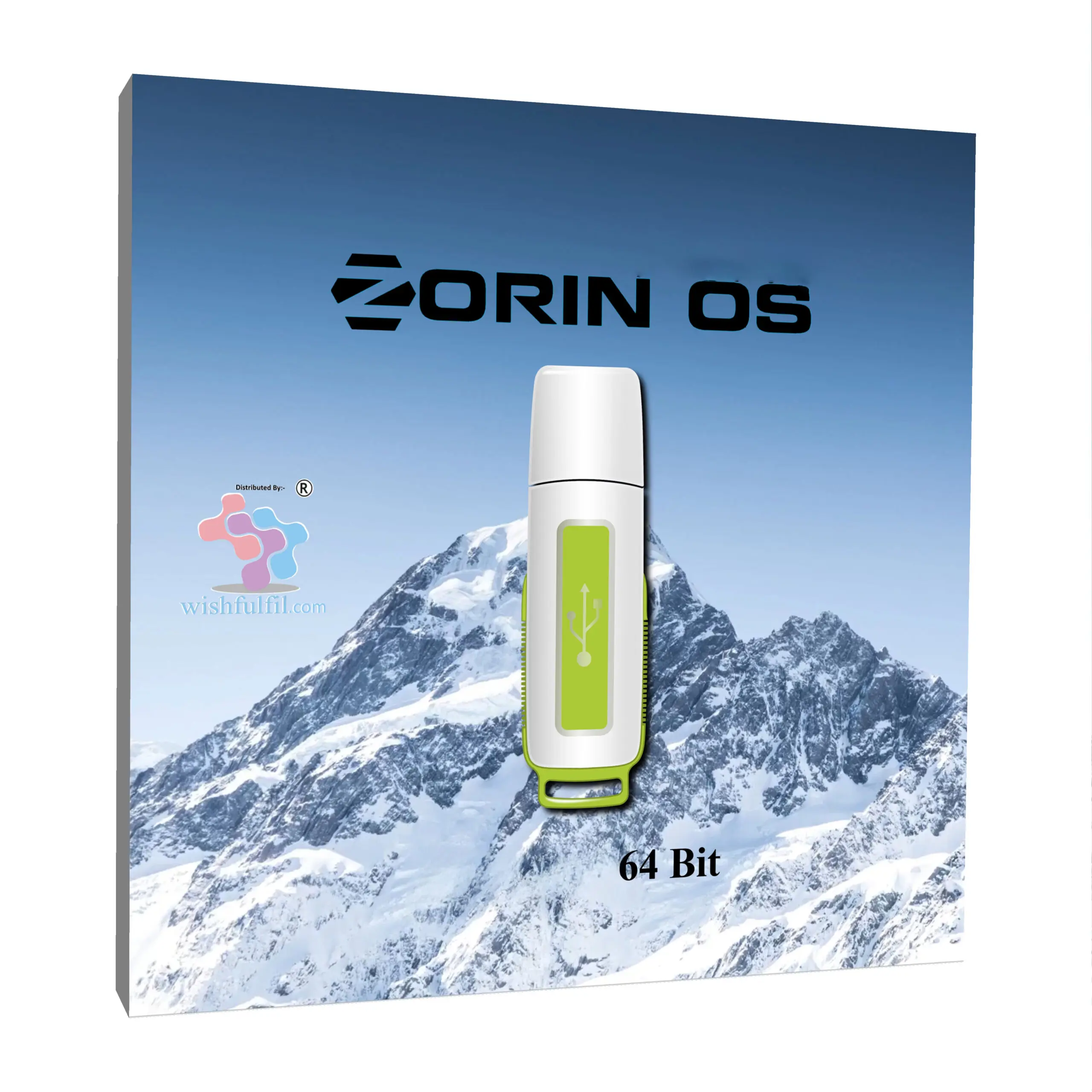 Zorin OS 17 Core GNOME 64 Bit Live Bootable 32GB Pen Drive