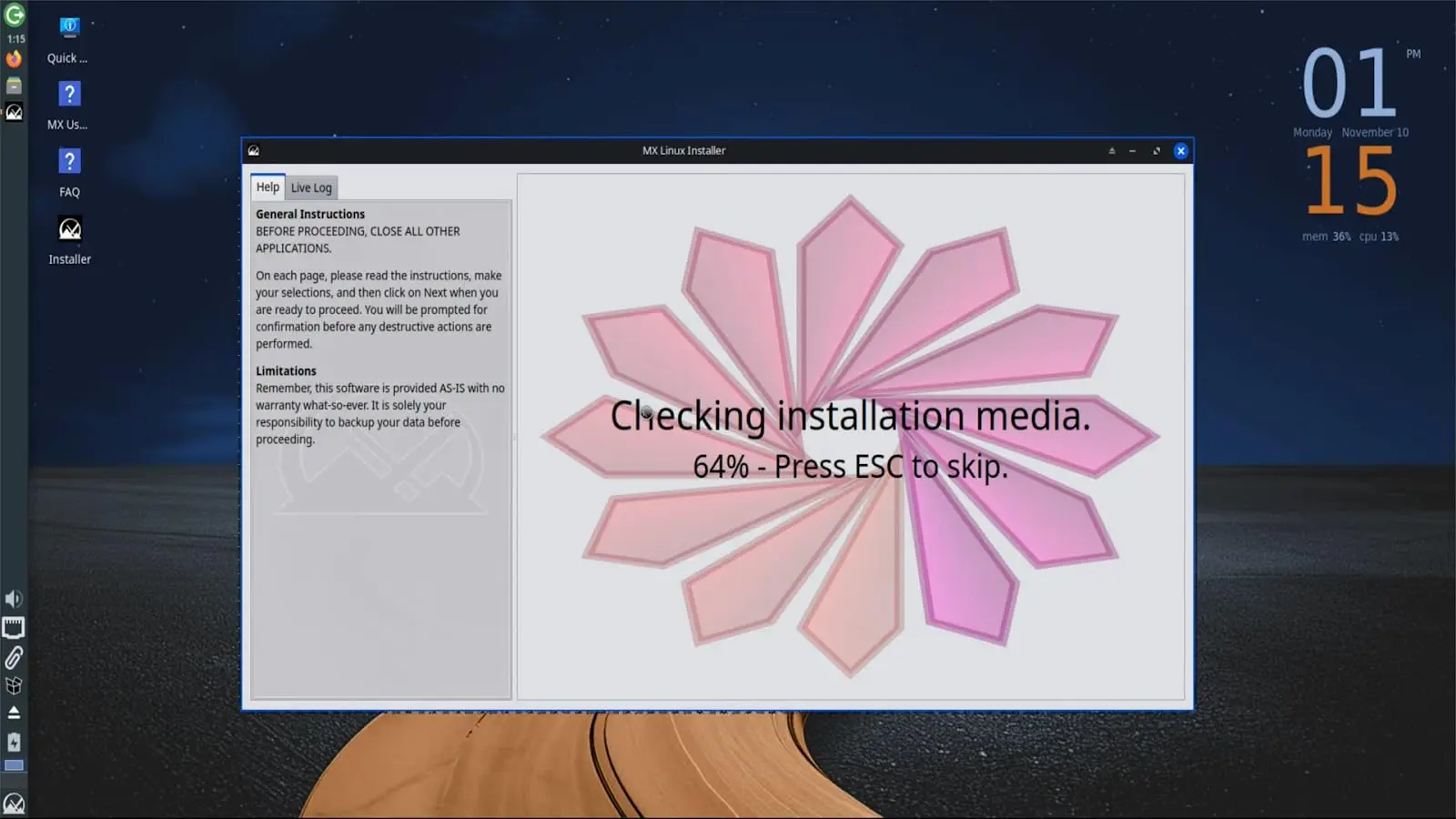 MX Linux 25 XFCE 64 Bit Live Bootable Installation 32GB Pen Drive - Image 3