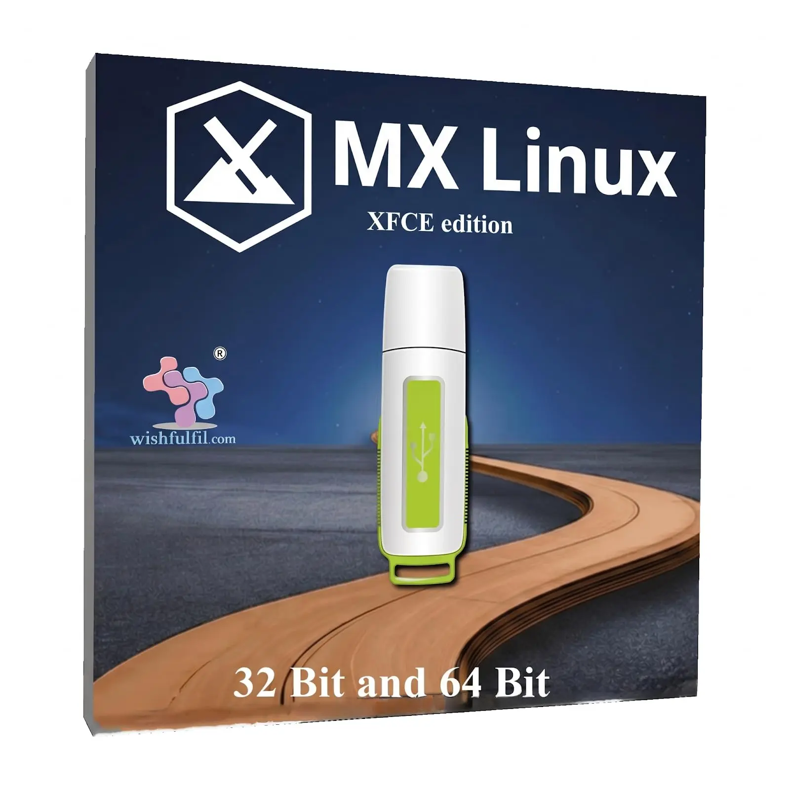 MX Linux 25 XFCE 64 Bit Live Bootable Installation 32GB Pen Drive
