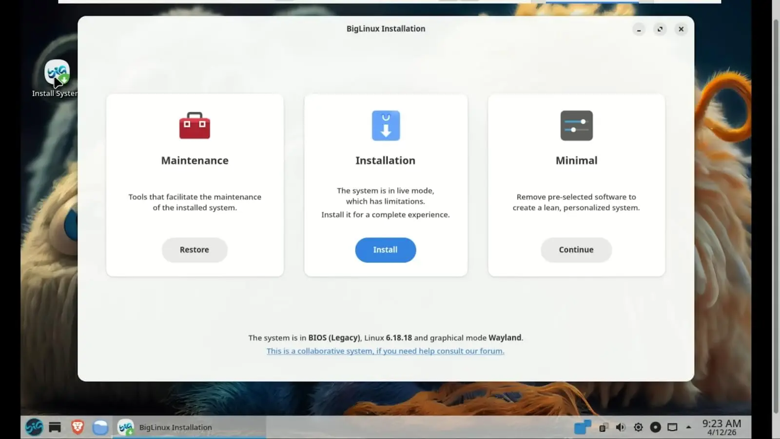 BigLinux KDE 64 Bit Live Bootable Installation 32 GB Pen Drive - Image 5