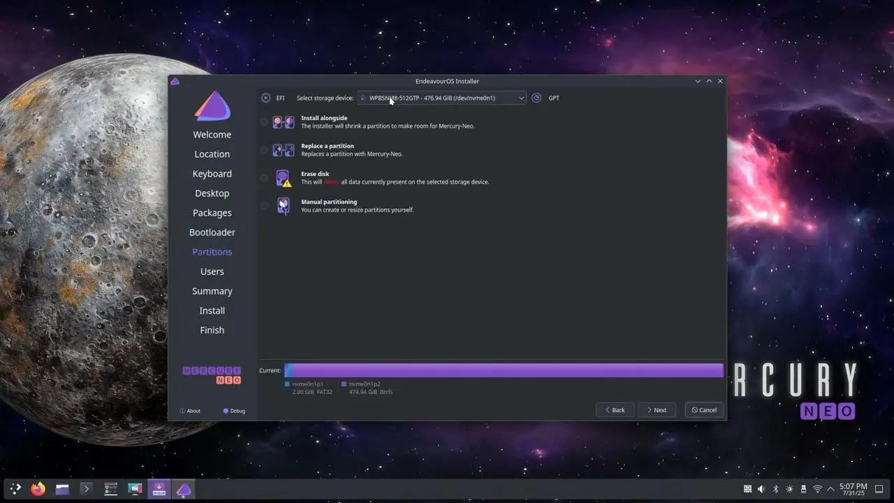 EndeavourOS 2026 KDE 64 Bit Live Bootable Installation 32GB USB Pen Drive - Image 6