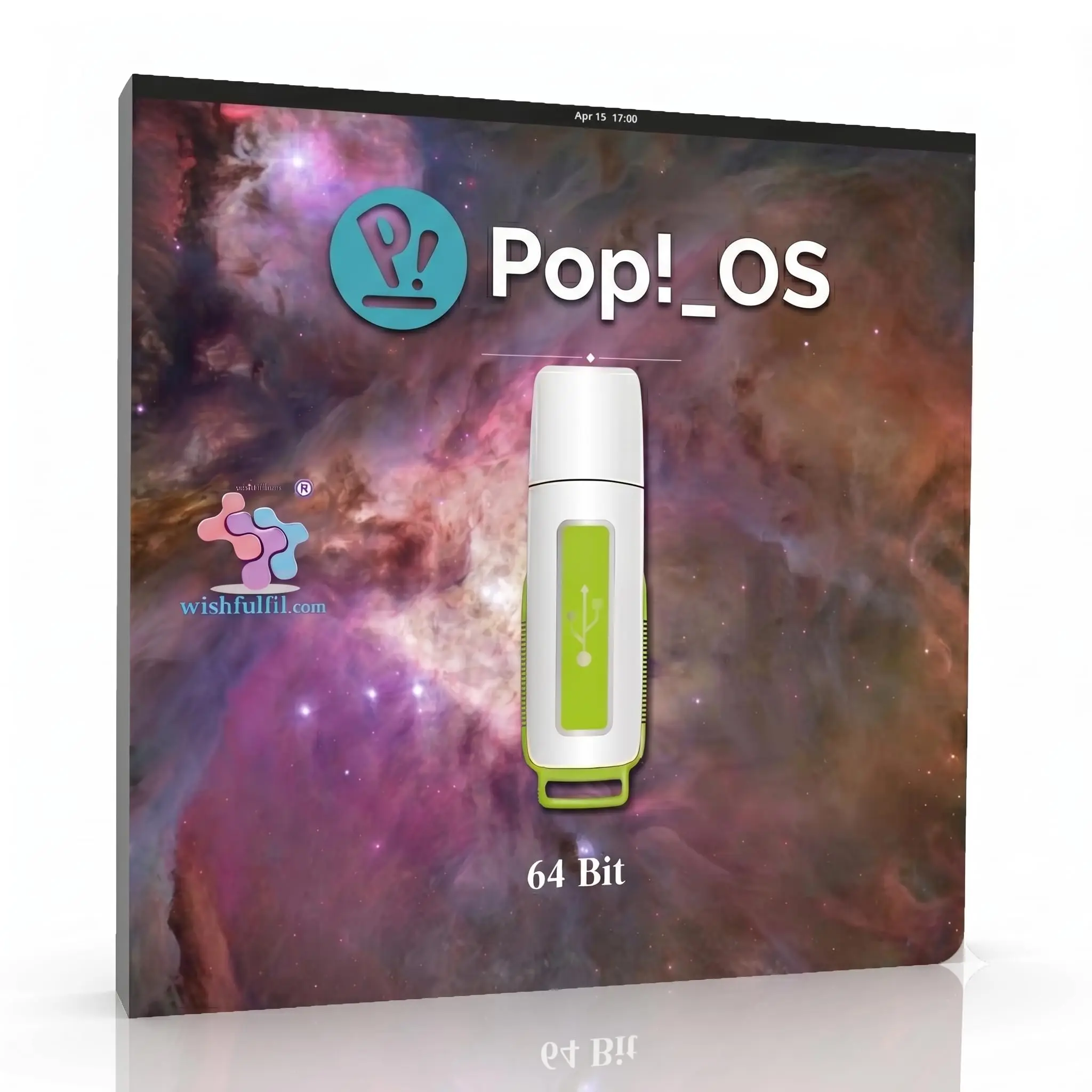 Pop!_OS 24.04 64 Bit Live Bootable Installation 32GB Pen Drive