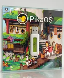 PikaOS GNOME 64 Bit Live Bootable Installation 32 GB Pen Drive